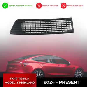 2024 Tesla New Model 3 하이랜드 에어 플로우 벤트 커버 트림 안티 블로킹 예방 흡기 커버 액세서리