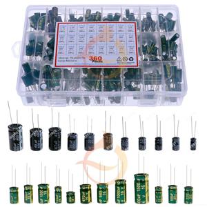 DIP SMD 전해 커패시터 분류 키트 16V25V35V 50V 400V 1uF 2.2uF 4.7uF 10uF 33uF 47uF 100uF 220uF 470uF 1000uF 1500uF