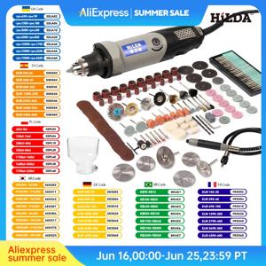 HILDA 400W 미니 드릴 6 위치 로타리 도구 전기 드릴 로타리 도구 전기 도구 가변 속도 미니 연삭기