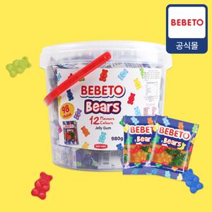 베베토 미니베어 곰젤리 대용량 버킷 980g (98개입)