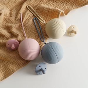 새로운 아기 젖꼭지 홀더 BPA 무료 부드러운 실리콘 유아 휴대용 먹이 노리개 컨테이너 상자 젖꼭지 보관 상자 젖꼭지 부착
