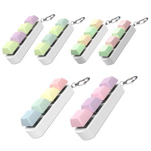 키보드 키 Fidget 장난감 어린이를위한 다채로운 키 체인 Keycap 스트레스 릴리프 장난감 성인 선물 손가락 버튼 안티 스트레스 장난감