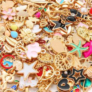 20pcs 드립 오일 합금 작은 펜던트 혼합 DIY 수제 목걸이 귀걸이 액세서리 팔찌 펜던트 재료 액세서리