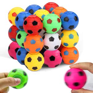 10/20pcs 어린이를위한 Fidget 스피너 축구 공 장난감, 축구 파티는 Goodie Bag Stuffers, 회전식 축구 손가락 스트레스 공을 선호합니다