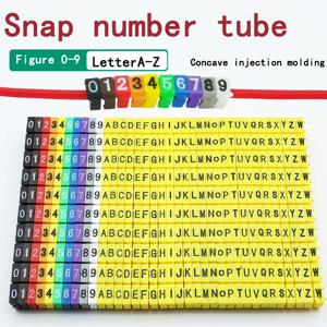 150 Pcs 케이블 마커 2-3mm 와이어 용 다채로운 C 형 마커 번호 태그 라벨 눈에 띄고 식별하기 쉽습니다.