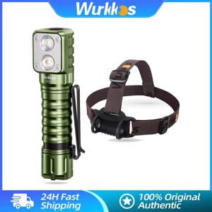 Wurkkos HD15 2000LM 전조등 18650 충전식 LED 램프 IP68 강력한 낚시 하이킹 러닝 라이트 보조베터리 마그네틱 테일 캡