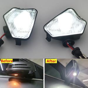 2Pcs 자동차 LED 사이드 미러 빛 웅덩이 램프 메르세데스 벤츠 W176 X156 W204 W212 W246 W117 W218 W219 W209 W221 C117 W242