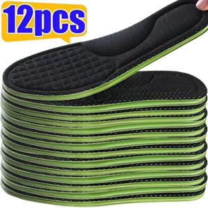 12/2pcs 소프트 메모리 폼 정형 안창 신발 용 탈취 깔창 스포츠는 땀을 흡수합니다 항균 신발 액세서리
