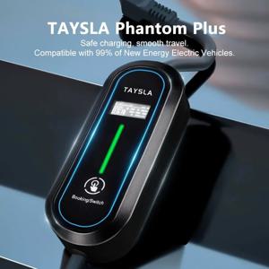 TAYSLA 팬텀 플러스 전기 자동차용 휴대용 충전기, 3.5KW, 16A, 80V-260V, 3.5M 케이블
