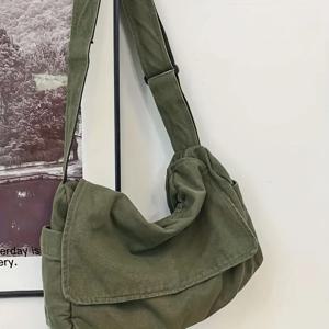 여성용 메신저 백 빈티지 핸드백 캔버스 십대 숄더 토트 백 캐주얼 핸드백 크로스 바디 핸드백