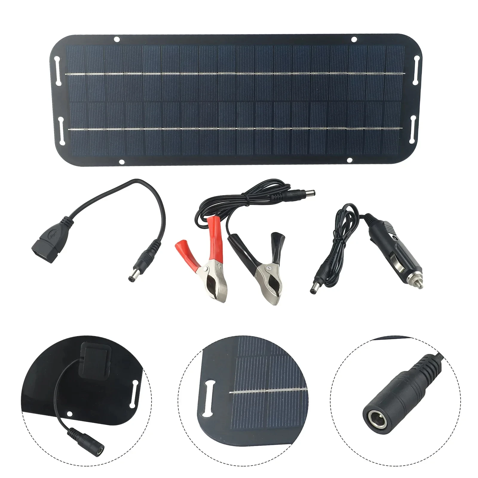 60W 태양광 패널 12V Olt 트리클 배터리 충전기 RV, 밴, 보트 키트용, 주택용 태양광 패널