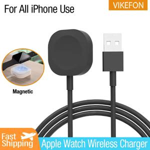 애플 워치용 휴대용 무선 충전 케이블, 마그네틱 충전기, iWatch 시리즈 울트라, 8, 7, 6, SE, SE2, 5, 4, 3, 2/1 용