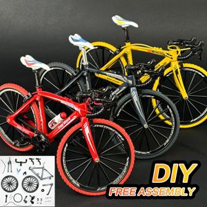 1:8 DIY Allloy 자전거 모델 다이캐스트 손가락 산 조립 자전거 시뮬레이션 컬렉션 선물 소년을위한 장난감