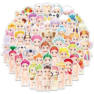 50PCS 써니 천사 만화 낙서 방수 스티커 DIY 전화 케이스 스티커 기타 노트북 인형 장식