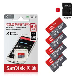 울트라 메모리 카드 16GB 32GB 64GB 128GB 마이크로 100MB/s 최대 카드 Class10 microSD + 어댑터 + 카드 리더기 표준 배송