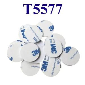 10-100Pcs 125Khz RFID 태그 T5577 쓰기 가능한 스티커 근접 카드 RFID 복사기 용 접착 재기록 라벨 25mm 태그 EM4305