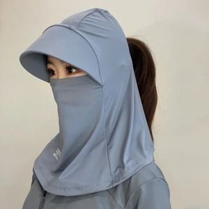 여름 여성을 위한 새로운 자외선 차단 모자, 목 보호, 안면 보호, 사이클링, 선햇, 자외선 차단, 안면 마스크 일체형