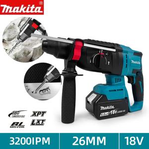 Makita Original 26MM 무선 해머 브러시리스 전기 해머 Makita 18v 전동 공구 용 18V 리튬 배터리 무선 드릴 ﻿