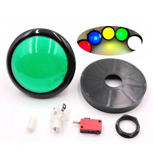 조명 푸시 단추 LED 응답 스위치, 큰 100mm 조명, 비디오 리듬 음악 게임 자동 판매기, 동전 아케이드 핀볼 부품