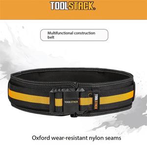 TOOLSTACK 건설 벨트 두꺼운 고품질 옥스포드 회사 스티칭 작업 벨트 경량 조절 버클 작업 벨트