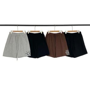 Sun Roll 기본 프린트 남성 및 여성 Drawstring 반바지 아메리칸 패션 브랜드 캐주얼 코튼 트렌드 쿼터 팬츠