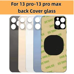 후면 유리 + iPhone 13 Pro-13 Pro Max 용 3M 접착제 뒷면 커버 유리 빠른 교체 하우징 배터리 커버 큰 구멍 후면 유리