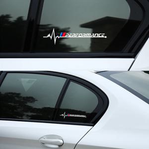 2pcs 성능 엠 블 럼 자동차 사이드 윈도우 장식 스티커 Bmw F20 F30 G20 f31 F34 F10 G30 F11 X3 F25 X4 I3 M3 M4 1 3 5 시리즈 M