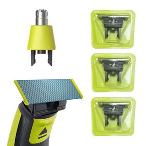 블루 1-6 PCS 마찰 방지 면도날 헤어 트리머 블레이드 헤드 면도날 면도기 클리퍼 필립스 Norelco OneBlade