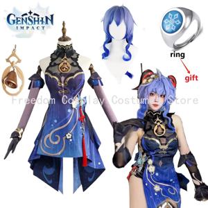 Ganyu 새로운 의상 코스프레 의상 Genshin Impact Cosplay Twilight Blossom Gan Yu 풀 세트 코스프레 복장 Hallowmas Party Uniform