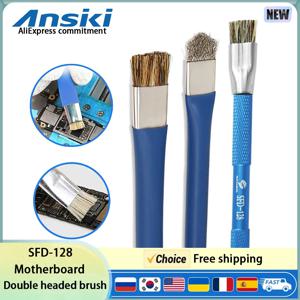 SFD128 모바일 마더보드 수리용 하드 브러싱 브러시 IC 패드 청소 브러시 ​​하드 브러싱 브러시 용접 오일 청소 브러시