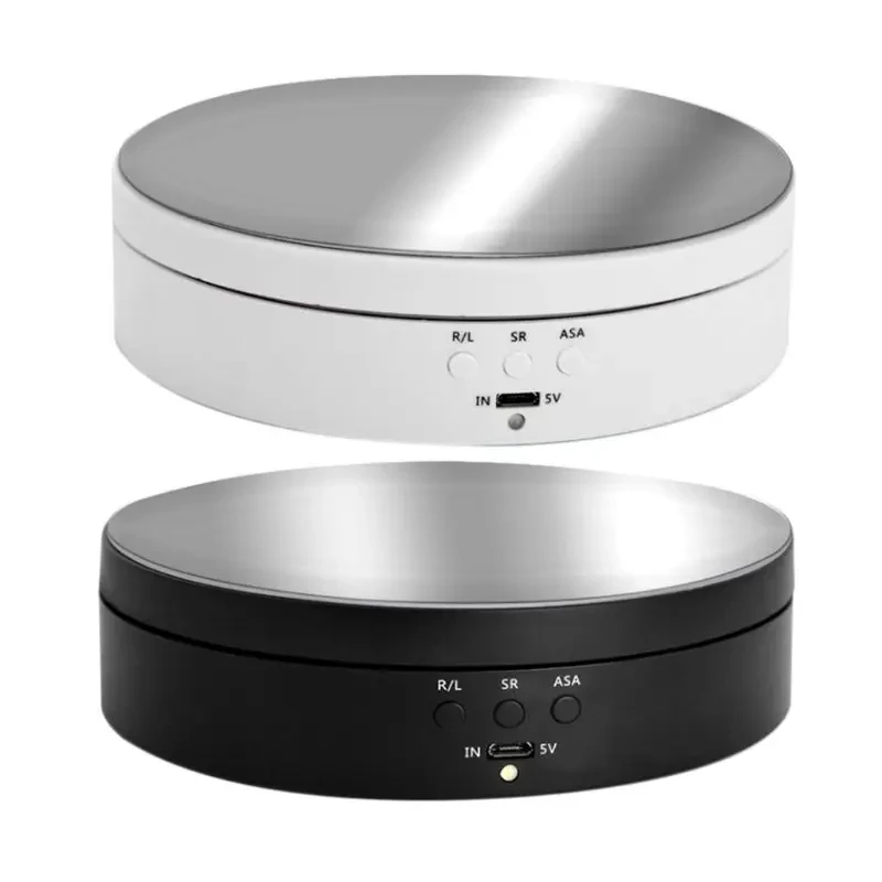 USB 전원 공급 장치, 회전 촬영, 3 단 전기 회전 미러 디스플레이 스탠드, 360 도 턴테이블, 보석 스탠드