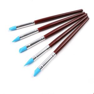 수채화 유화에 대 한 5pcs 고무 실리콘 팁 페인트 브러시 조각 도구 조각 점토 도구 형성