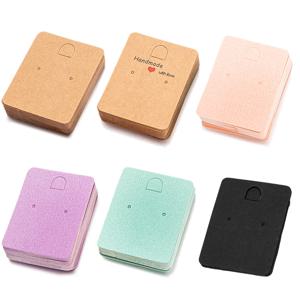 50pcs 종이 쥬얼리 디스플레이 스탠드 카드 귀걸이 쇼케이스 홀더 주최자 포장 선물 중소기업 용품 재료