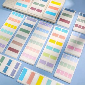 240PCS 스티커 메모 루스 리프 종이 색인 스티커 라벨 스티커 분류 지침 스티커 강력한 북마크