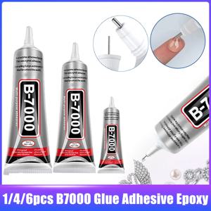 1/3/5PCS B7000 액체 접착제 투명 연락처 전화 수리 접착제 정밀 애플리케이터 팁이있는 다목적 Diy 접착제 15/25/50ML