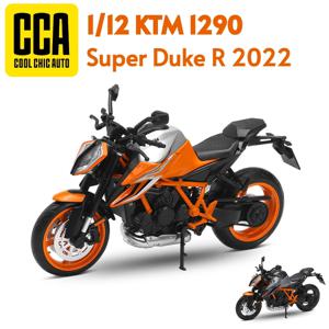 1/12 KTM 1290 슈퍼 듀크 R 2022 장난감 오토바이 CCA 다이캐스트 모델 1:12 스포츠 레이싱 미니어처 컬렉션 어린이를위한 선물