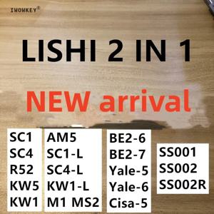새로운 도착 Lishi 2 In1 도구 SC1 KW1 SC4 KW5 R52 SC1-L KW1-L SC4-L M1 MS2 AM5 BE2-6 BE2-7 SS001 SS002