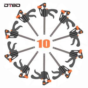 DTBD 빠른 래칫 릴리스 속도 스퀴즈 목재 작업 바, F 클램프 클립 키트, 스프레더 가제트 도구, DIY 수공구, 4 인치 클립