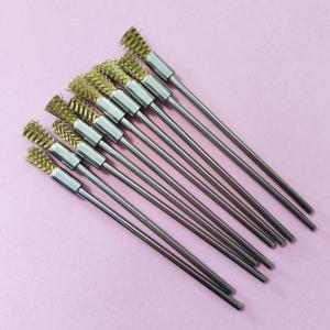 10/30/50pcs 펜 와이어 100mm 3.0 라운드 긴 생크 철강 청소 끝 로타리 도구 스테인레스 스틸 황동 브러시 녹 페인트 제거