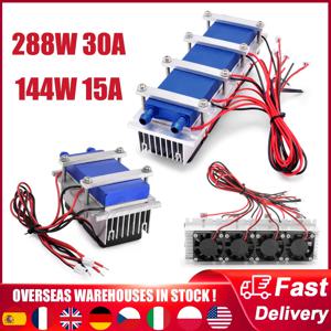 에어컨 선풍기 열전 펠티에 냉각 쿨러, 반도체 냉각 시스템, DIY 키트, 144W, 288W, 12VDC, 30A