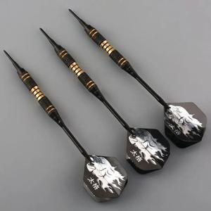 전문 블랙 다트, 안전한 소프트 다트, 전자 게임 다트보드, 실내 팁 다도스, 18g, 3 개/세트