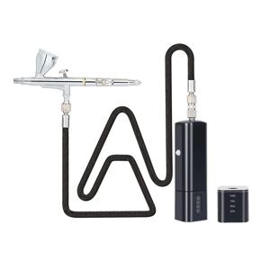 개인 업그레이드 무선 미니 에어 브러시 및 압축기, 고출력 슈퍼 작동, 조용한 USB C 타입 나노 스프레이