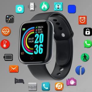 남자 Smartwatch 스마트 시계 스포츠 모드 시계 팔찌 여성 피트니스 키즈 디지털 손목 시계 Xiaomi 용 전자 검정색 시계