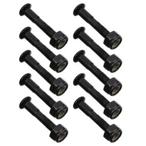 40 Pcs 스케이트 보드 브리지 스터드 장착 볼트 나사 스틸 너트 스케이트 보드 하드웨어 롤러 액세서리 볼트 세트