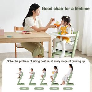아기 먹이 의자 단단한 나무 아기 식사 아기 의자 용 높은 의자 다기능 아기 Chaise Enfant 유아 양육 의자