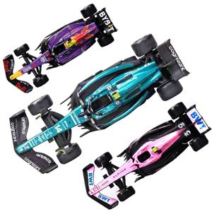 Bbugo 1:43McLaren F1 레드불 레이싱 태그 RB19 라스베가스 베르스타펜 # 1 애스턴 마틴 Amr23 # 14 BWT 알파인 F1 팀 핑크 A524 # 10