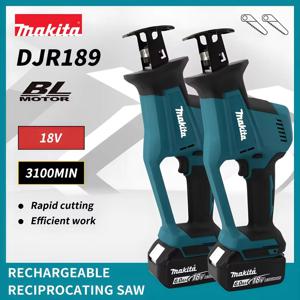 Makita DJR189 무선 전기 왕복 톱 브러시리스 충전식 목재 금속 절단 톱 휴대용 톱 전동 공구 18V