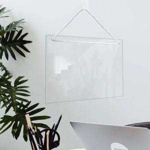 명확한 건조 지우기 보드 자기 달력 메뉴 냉장고용 아크릴 노트 벽걸이형 화이트보드 메모 쓰기 재기록 가능