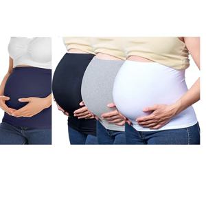 임신을 위한 4팩 배꼽 밴드, 산모 바지 및 청바지 확장기(임신 후 산전 관리 포함)