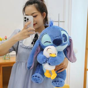 디즈니 30cm 릴로와 스티치 플러시 장난감 애니메이션 플러시 스티치 인형 카와이 도널드 덕 장식품 박제 선물 어린이 크리스마스 선물